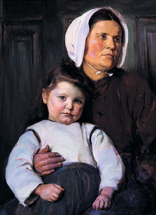 Нормандская крестьянка и её сын. Элизабет Норс