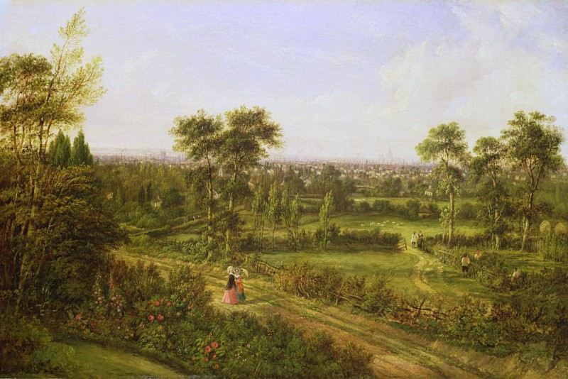 View of London from Denmark Hill. Alexander Nasmyth
