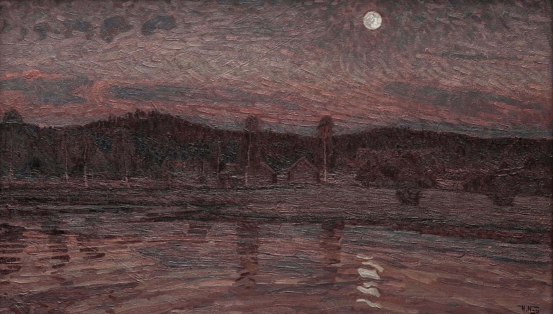 Moonlit Landscape. Herman Norrman