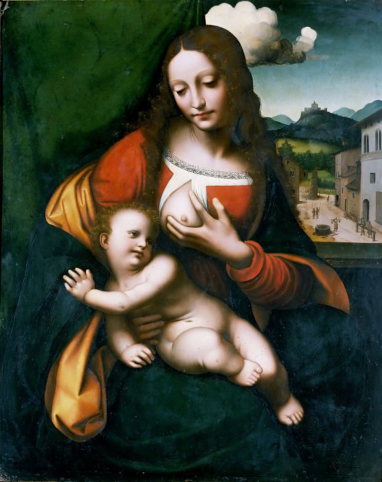 Мадонна с Младенцем. (Джованни Пьетро Риццоли) Джампетрино