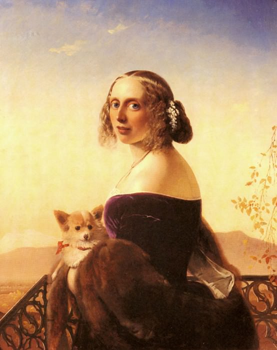 Портрет леди Баррет из Белхаса. Тимолеон Карл фон Нефф