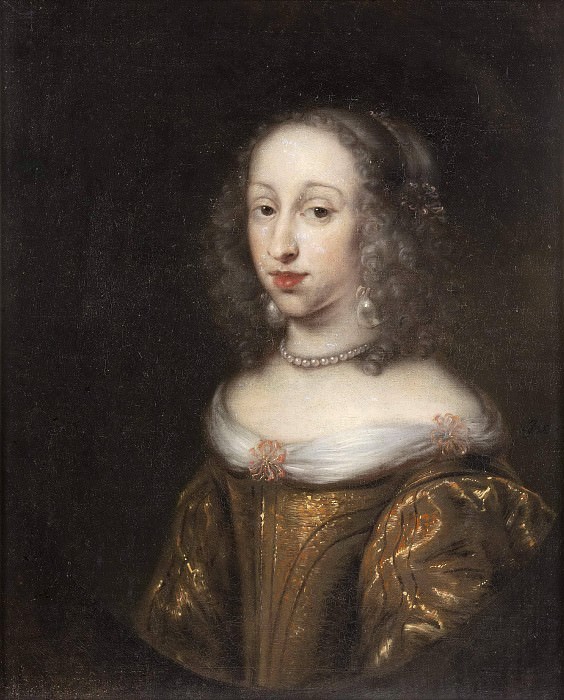 Anna Dorotea (1640-1713), Princess of Holstein-Gottorp, Abbey in Quedlingsburg. Jurriaen (Jürgen) Ovens