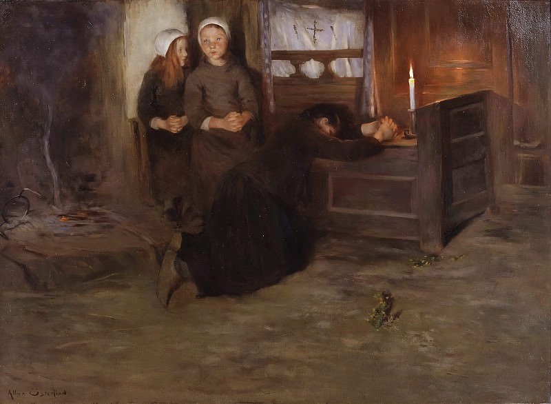 A Death-Bed in Brittany, Allan Österlind