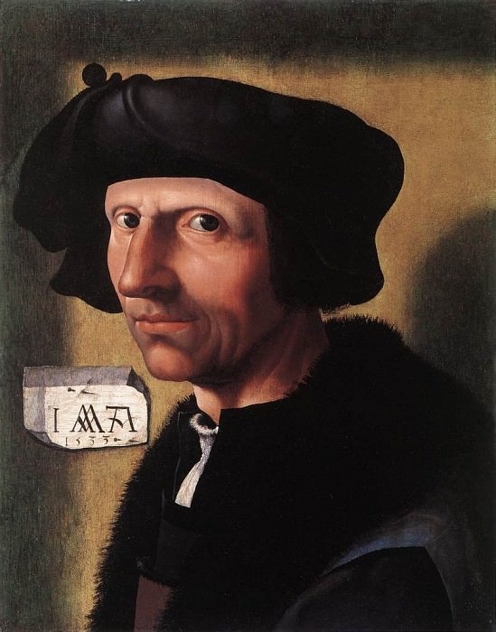 Self Portrait. Jacob Cornelisz Van Oostsanen