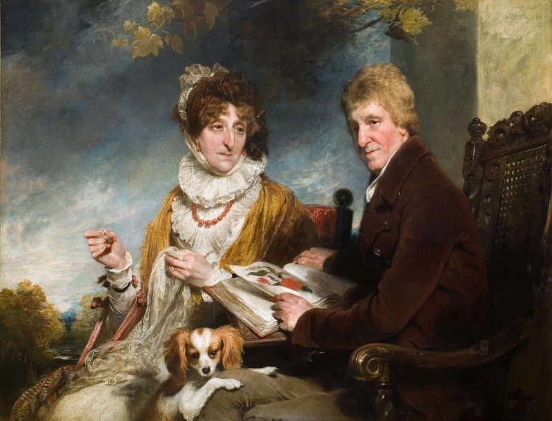 Portrait Of A Man And Woman. William Owen