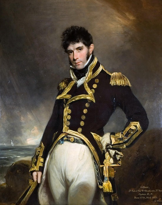 Portrait of Captain Gilbert Heathcote RN. William Owen