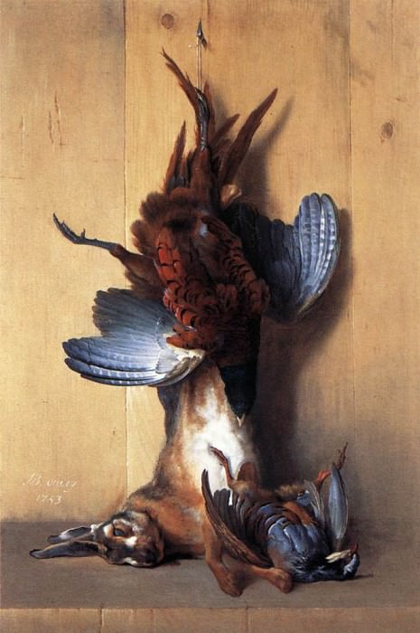Pheasant, Hare, and Red Partridge, Jean-Baptiste Oudry