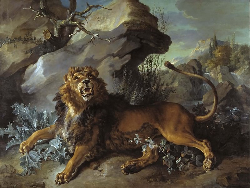 The Lion and the Fly. Jean-Baptiste Oudry