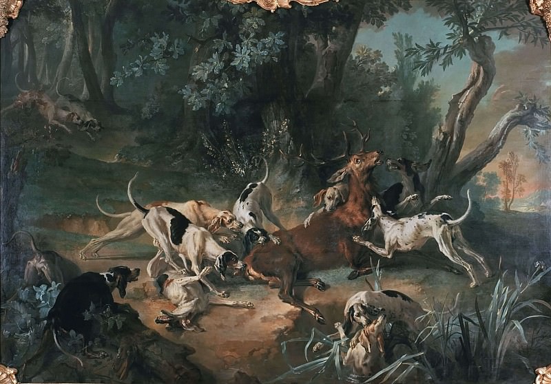 Stag Hunt. Jean-Baptiste Oudry