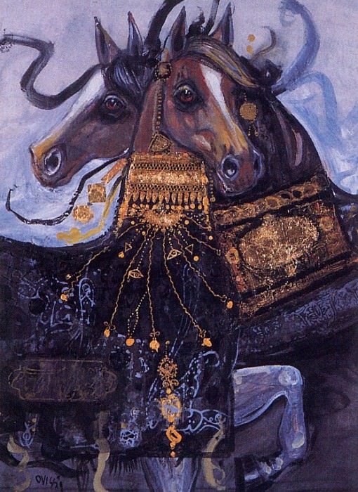 Two Arabian Horses. Nasser Ovissi