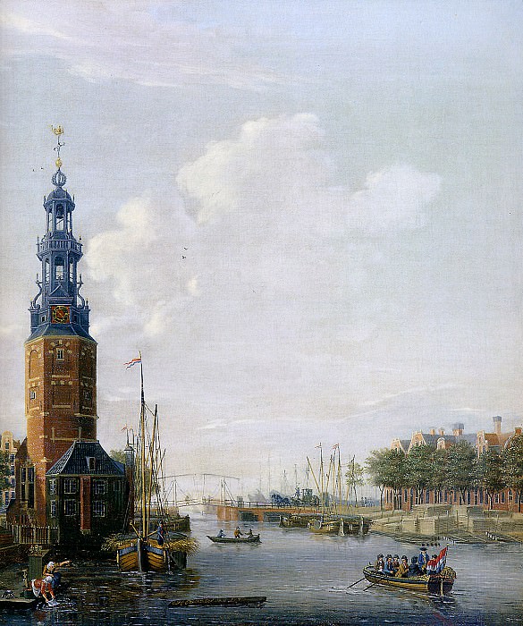 View Montelbaanstoren at the Oudeschans. Isaac Ouwater
