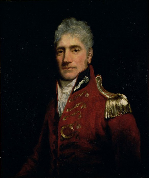 Possibly a portrait of Major General Lachlan Macquarie (1761-1824), Governor of New South Wales. John Opie