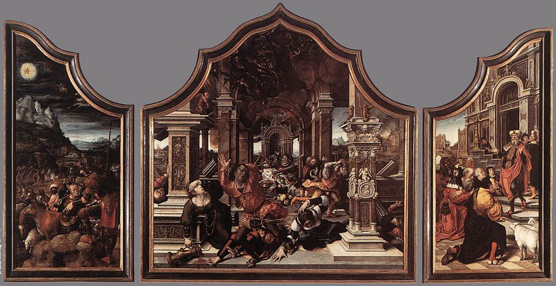 Triptych Of Virtue Of Patience 1521. Bernaert Van Orley
