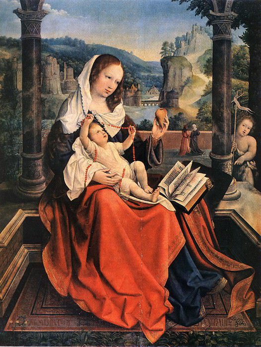 Virgin And Child. Bernaert Van Orley