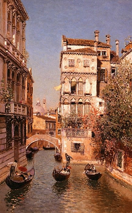 Along The Canal, Venice. Martin Rico Y Ortega