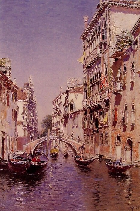 The Sunny Canal. Martin Rico Y Ortega