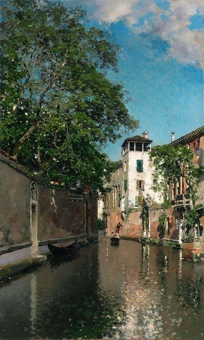 Canal in Venice. Martin Rico Y Ortega