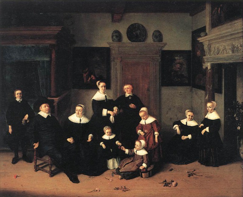 Portrait Of A Family. Adriaen Van Ostade