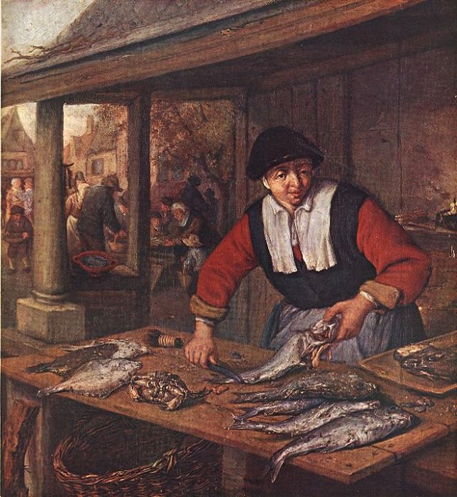 Торговка рыбой. Адриан ван Остаде