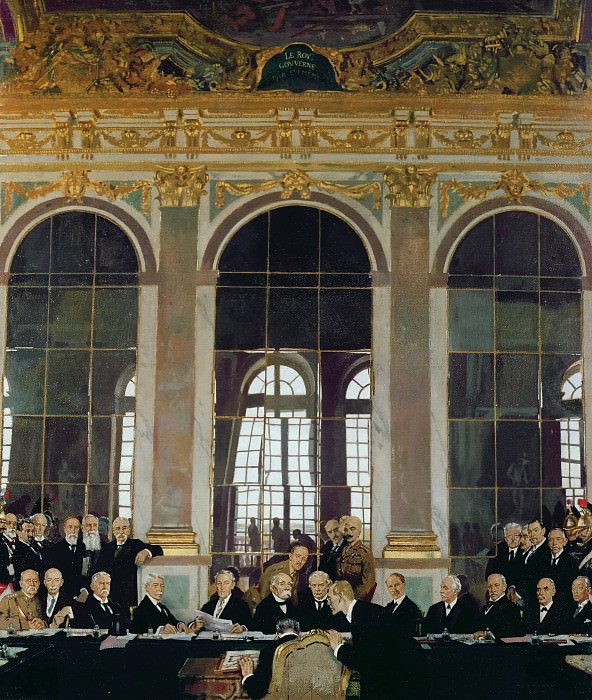 The Treaty of Versailles. Sir William Newenham Montague Orpen
