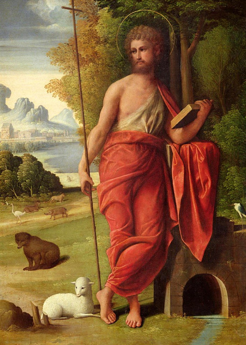 St. John the Baptist in the Wilderness. Ortolano (Giovanni Battista Benvenuti)