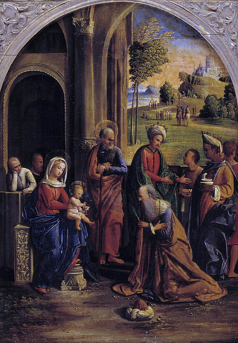 The Adoration of the Kings. Ortolano (Giovanni Battista Benvenuti)