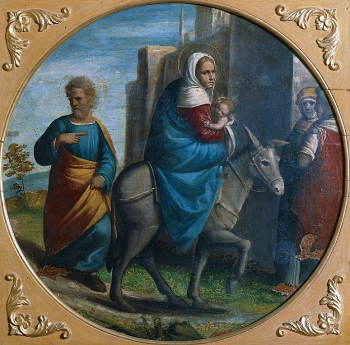 The Flight into Egypt. Ortolano (Giovanni Battista Benvenuti)