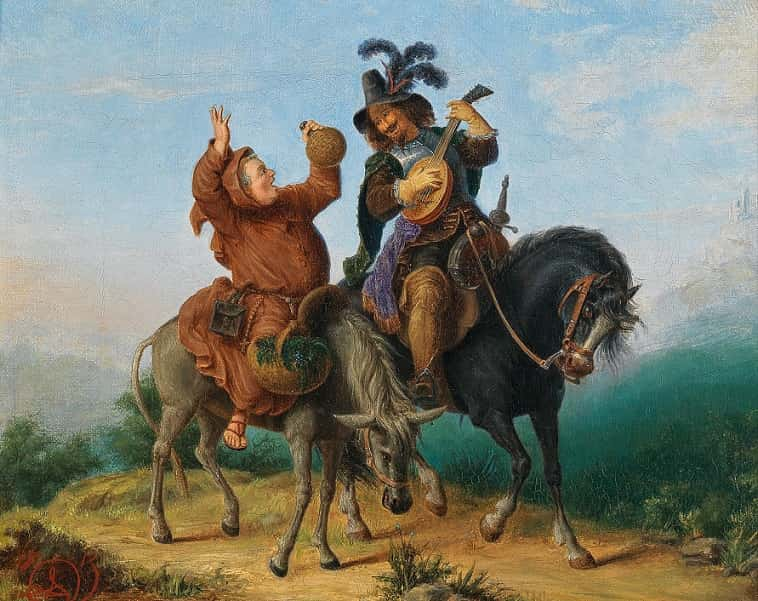 Don Quixote and Sancho Panza. Aleksander Orlowski