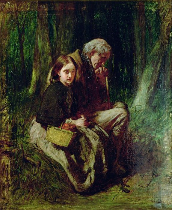 Маленькая Нелл и её дед в лесу. сэр Уильям Кюллер Орчардсон