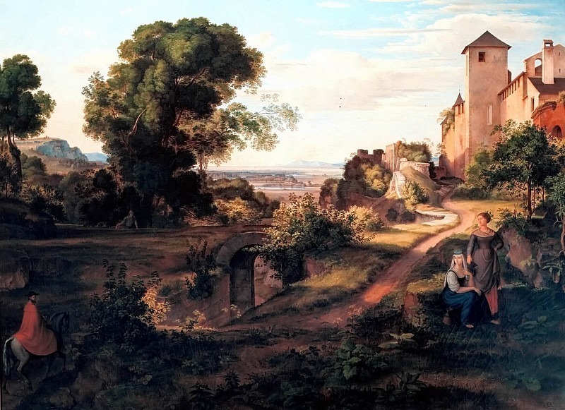 Зальцбургский пейзаж. Иоганн Фердинанд Оливир