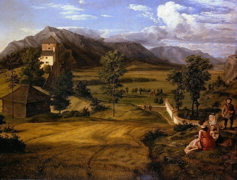 Пейзаж в окрестностях Зальцбурга. Иоганн Фердинанд Оливир