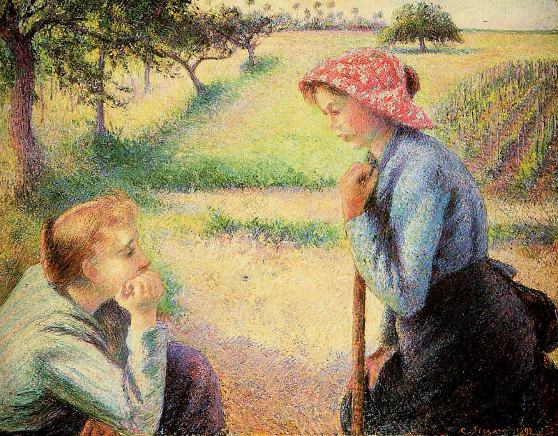 The talk. Camille Pissarro