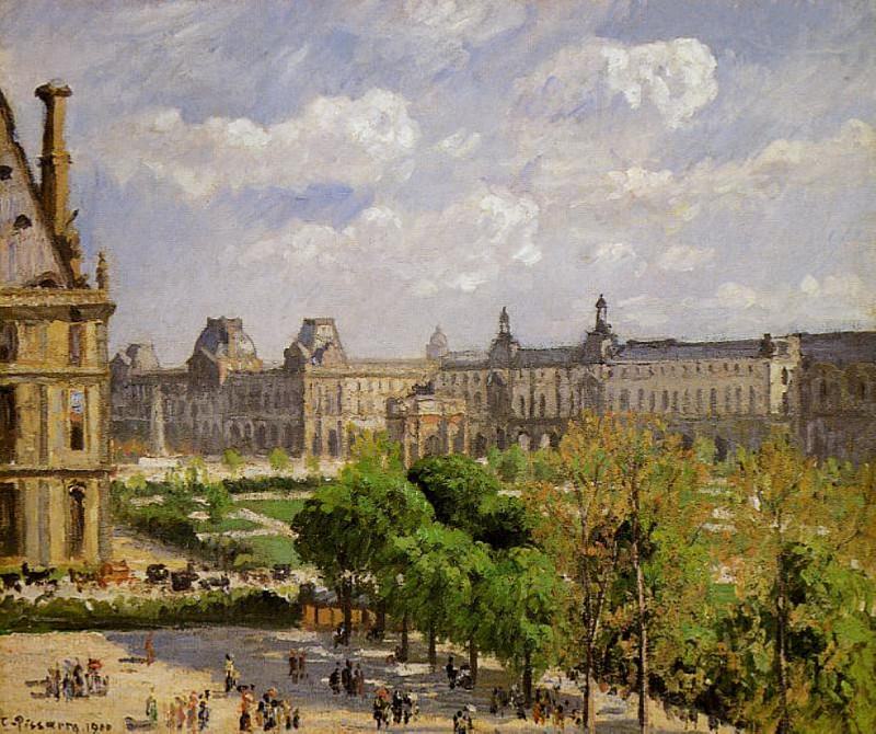 Place du Carrousel, the Tuileries Gardens. (1900). Camille Pissarro