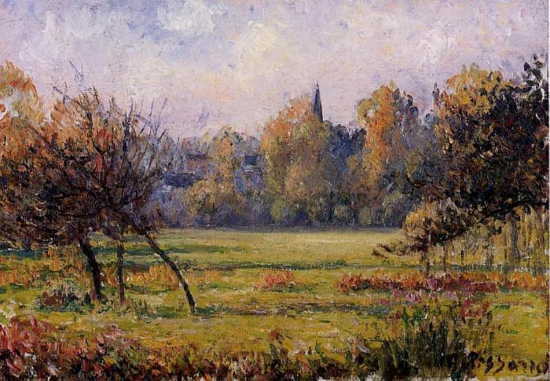 Landscape at Bazincourt. Camille Pissarro