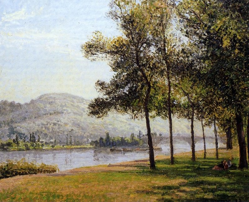 Кур-ля-Рейн у Руана; солнечное утро (1898). Камиль Писсарро