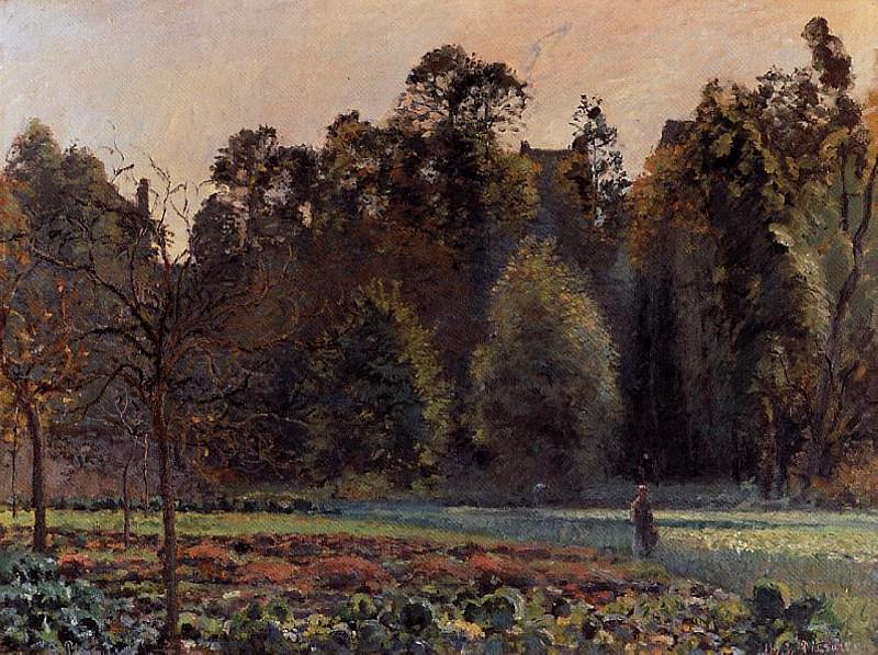 The Cabbage Field, Pontoise. (1873). Camille Pissarro