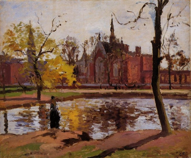 Колледж -Далвич-, Лондон (1871). Камиль Писсарро