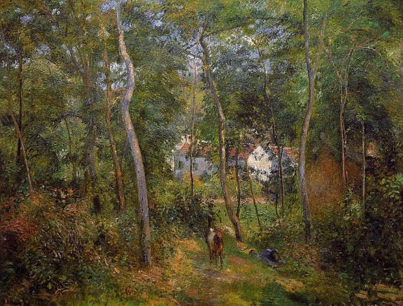 The Backwoods of lHermitage, Pontoise. (1879). Camille Pissarro
