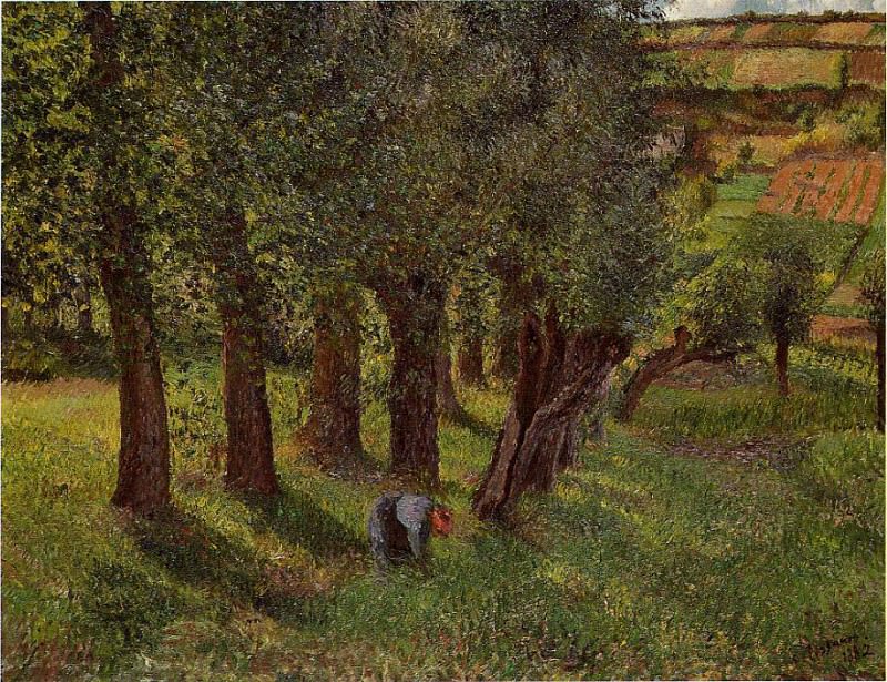 Дикая капуста в Понтуазе (1882). Камиль Писсарро