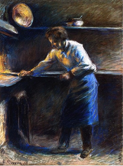 Eugene Murer at His Pastry Oven. (1877). Camille Pissarro