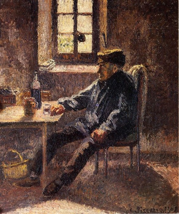 Старый винодел в Морэ (1902). Камиль Писсарро