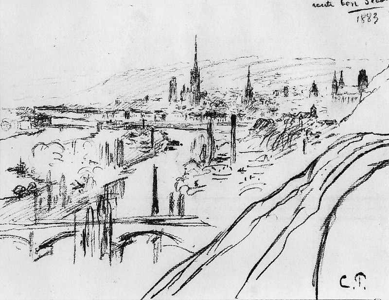 View of Rouen. Camille Pissarro