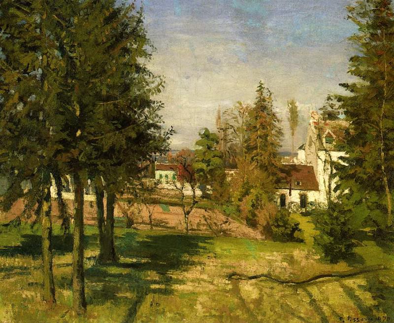 The Pine Trees of Louveciennes. (1870). Camille Pissarro