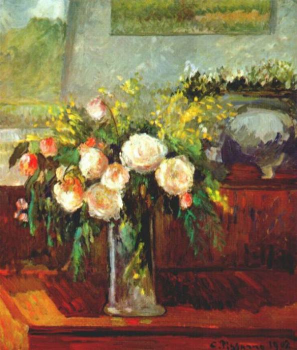 pissarro roses 1902. Camille Pissarro