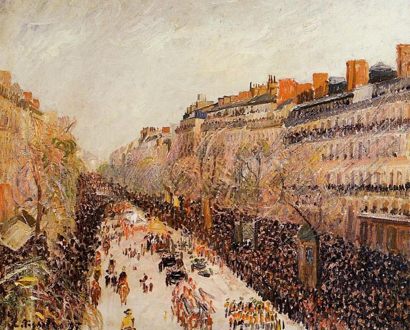 Mardi-Gras on the Boulevards. (1897). Camille Pissarro