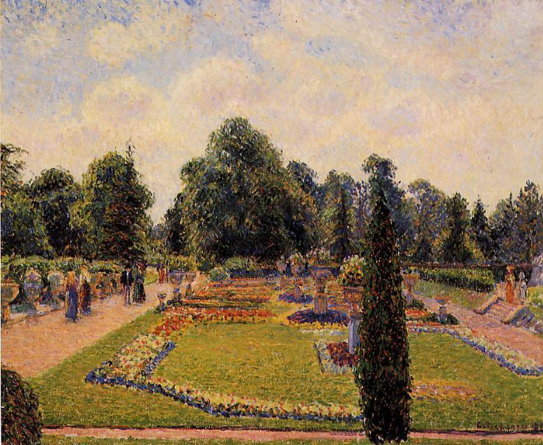 Kew Gardens - Path between the Pond and the Palm House. (1892). Camille Pissarro