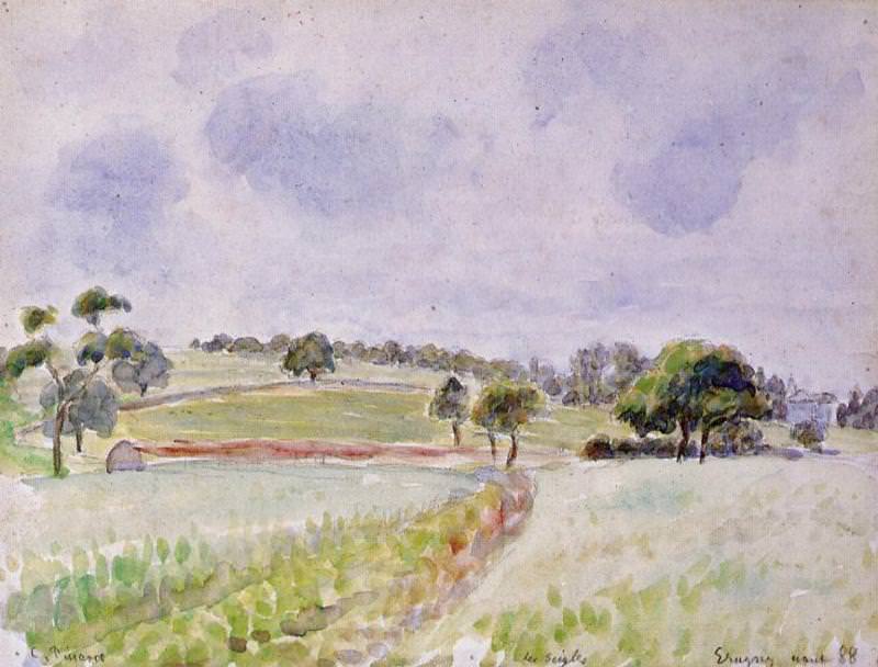 Field of Rye. (1888). Camille Pissarro