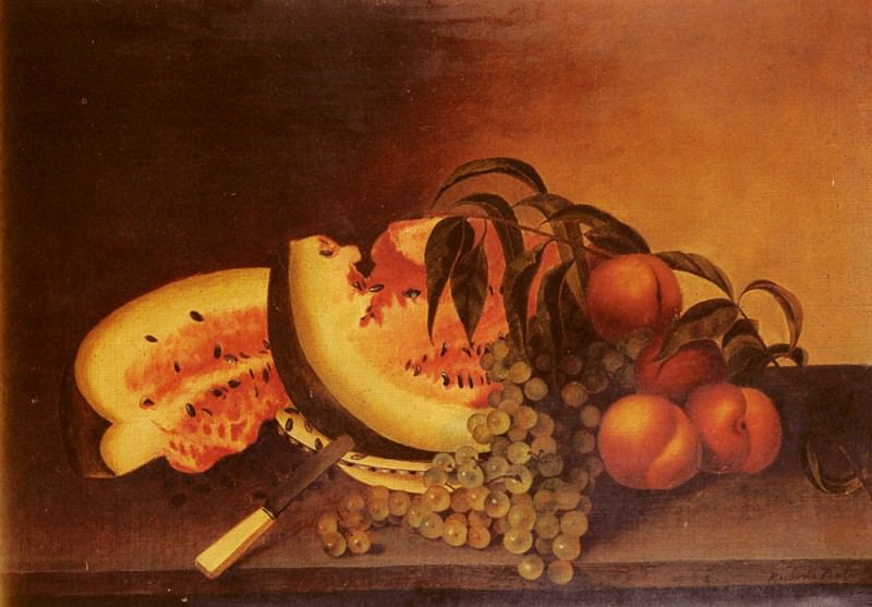 Still Life With Watermelon. Rubens Peale