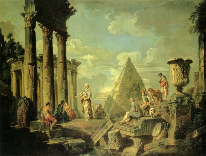 Сивилла среди римских руин. Джованни Паоло Панини