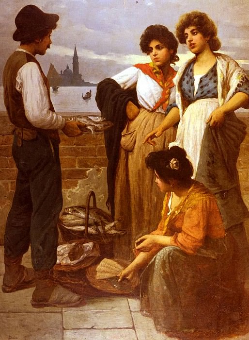 The Fish Seller. Luigi Pastega